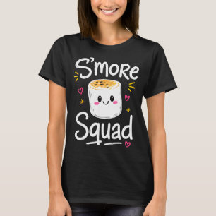 Schattige s'mores familie marshmallow t-shirt