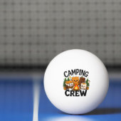 Schattige S'mores Kampvuur Kamperen Team Buiten Pingpongbal (Net)