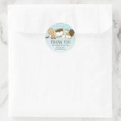 Schattige S'mores meer verjaardagsfeestje dank je  Ronde Sticker (Tas)