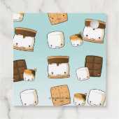 Schattige S'mores Smore Verjaardagsfeestje Bedankt Bedankjes Labels (Achterkant)