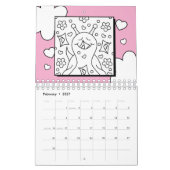 Schattige Snail Small 2026 Kleuren Kalender (Feb 2027)