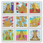 Schattige Snail Summer 2025 Tiny Art Series Sticker (Voorkant)