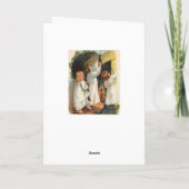 Schattige sneeuwbedekking Snowmen-kerstkaart Feestdagen Kaart (Achterkant)