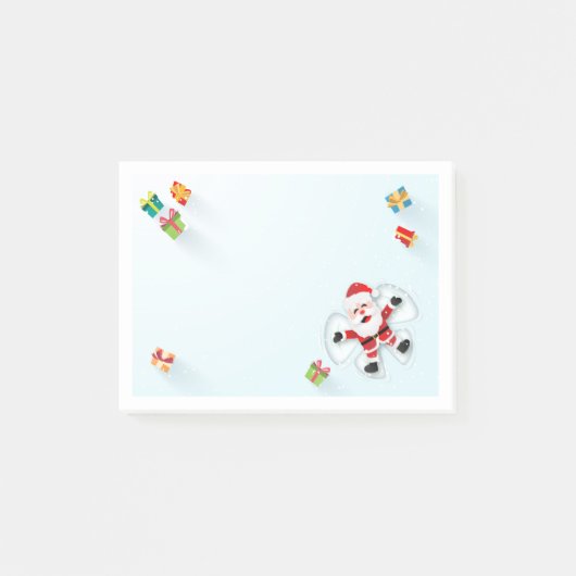 Schattige Sneeuwengel Kerstman Kerstmis Post-it® Notes (Voorkant)