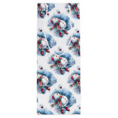 Schattige Sneeuwman Drinkt Wijn Cadeautas (Achterkant)