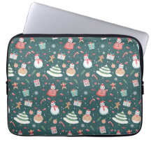 Schattige sneeuwman kerstpatroon