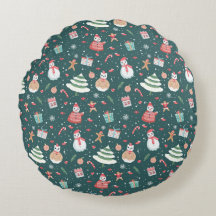 Schattige sneeuwman kerstpatroon