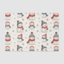 Schattige sneeuwman kerstpatroon