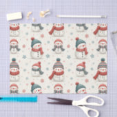 Schattige sneeuwman kerstpatroon tissuepapier (Craft)