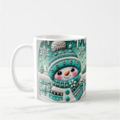 Schattige Sneeuwman Koffiemok (Links)