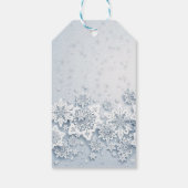 Schattige sneeuwman met blauw Pet cadeau Labels Cadeaulabel (Achterkant)