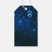 Schattige sneeuwman met rood Pet Cadeaulabel (Achterkant)