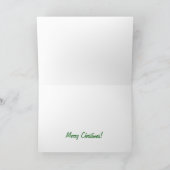 Schattige sneeuwman paar kerst Kaart (Binnen)