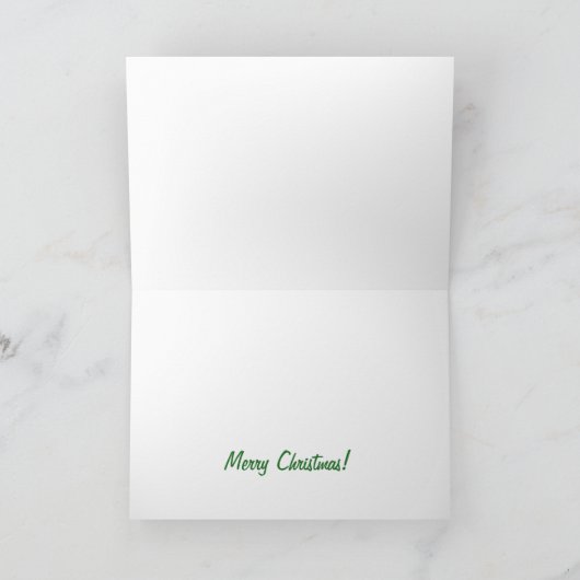 Schattige sneeuwman paar kerst Kaart (Binnen)