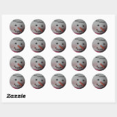 Schattige Sneeuwman Ronde Sticker (Vel)