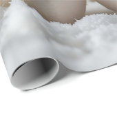 schattige sneeuwman samen cadeaupapier (Rol Hoek)