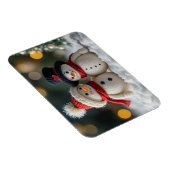 schattige sneeuwman samen magneet (Rechterzijde)