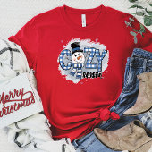 Schattige Sneeuwman Seizoen T-shirt