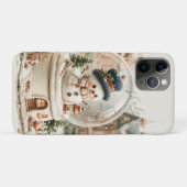 Schattige Sneeuwman Sneeuwbol Case-Mate iPhone Case (Achterkant (horizontaal))