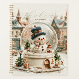Schattige Sneeuwman Sneeuwbol Planner