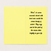 Schattige sneeuwpoppen kerst Kaart (Binnenkant ongevouwen)