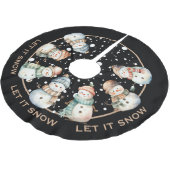 SCHATTIGE SNEEUWPOPPEN, LAAT HET SHOW KERSTMIS KERSTBOOM ROK (Gekanteld)