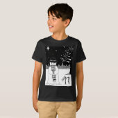 schattige sneeuwscène voor kerst t-shirt (Voorkant volledig)