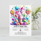 Schattige Snoep Boho Kids Verjaardag Kaart (Staand voorkant)