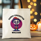 Schattige Snoep Collector Skeleton Boys Halloween Tote Bag