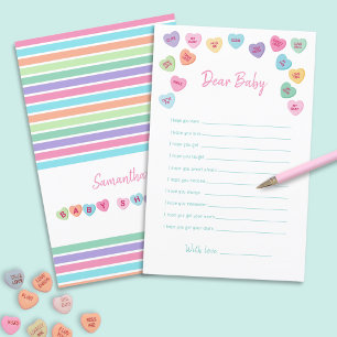 SCHATTIGE SNOEP HART BABY SHOWER SPEL