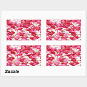 Schattige Snoep hartpatroon Rechthoekige Sticker (Vel)