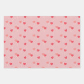 Schattige Snoep Heart Wrap Paper Flat Sheet Set va (Voorkant 2)