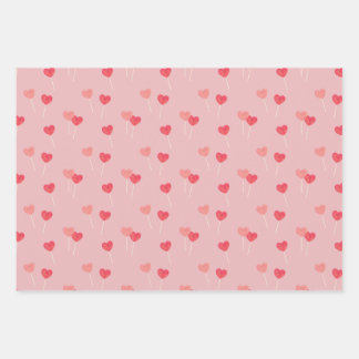 Schattige Snoep Heart Wrap Paper Flat Sheet Set va