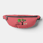 Schattige Snoep Pink Tree Hugger Quote Girly Heuptasje (Liggend)