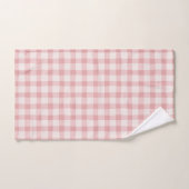 Schattige snoep roze pastel plaid handdoek (Handdoek)