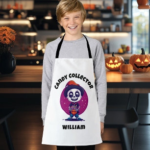 Schattige Snoep Verzamelaar Skelet kinder Hallowee Schort