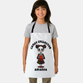 Schattige Snoep Verzamelaar Skelet Kinder Hallowee Schort (Insitu)