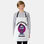 Schattige Snoep Verzamelaar Skelet kinder Hallowee Schort (Gedragen)