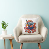 Schattige snorkel octopus - Oceaanverkenner Kussen (Stoel)