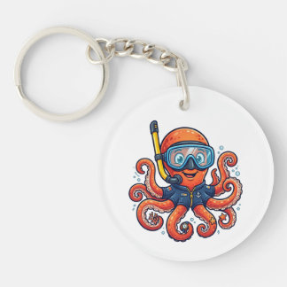Schattige snorkel octopus - Oceaanverkenner Sleutelhanger
