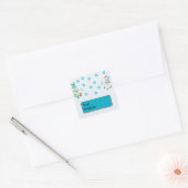 Schattige Snowflake-kerst - Etiketten voor Sticker (Envelop)