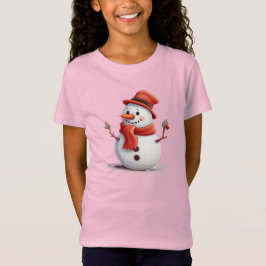 ❄️ Schattige Snowman Kerst Shirt voor Meisjes