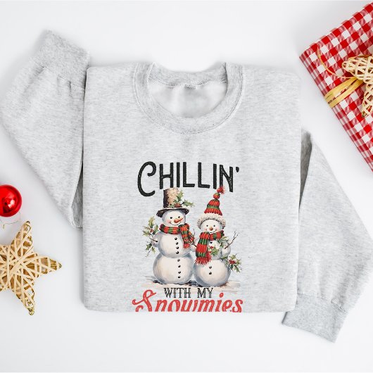 Schattige  Snowmans Kerst Trui