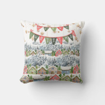 Schattige Snowy Christmas Village