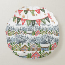 Schattige Snowy Christmas Village