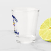 Schattige sociaal werk Quote sociaal werker Shot Glas (Rechts)