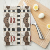 Schattige sokaakkleutel Home Decor-items Theedoek (Quarter Fold)