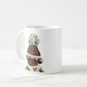 Schattige sokaap koffiemok (Voorkant links)