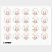 Schattige Some Bunny Loves You Pasen Ronde Sticker (Vel)