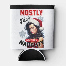 Schattige Soms Ondeugend Retro Kerst Pinup Blikjeskoeler